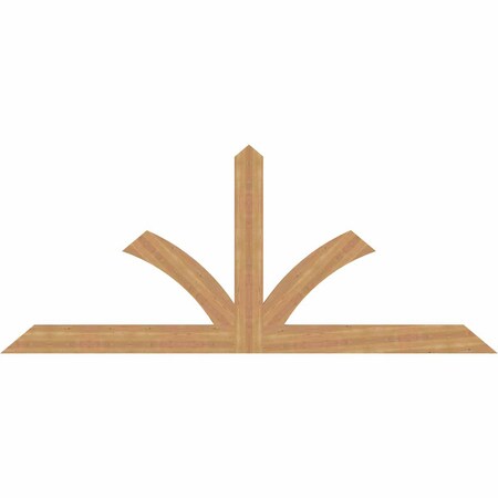Ekena Millwork Richland Timber Gable Bracket, Western Red Cedar, 96"W x 40"H x 1 1/2"D x 5 1/2"F, 10/12 Pitch GBW096X40X0206RIC00SWR